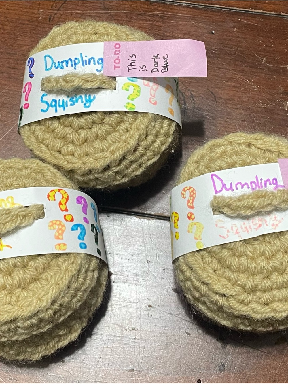 Handmade Crocheted Beige Dumpling